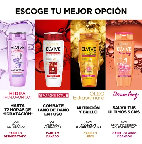 Crema para Peinar Elvive Hidra Hialuronico 250ml