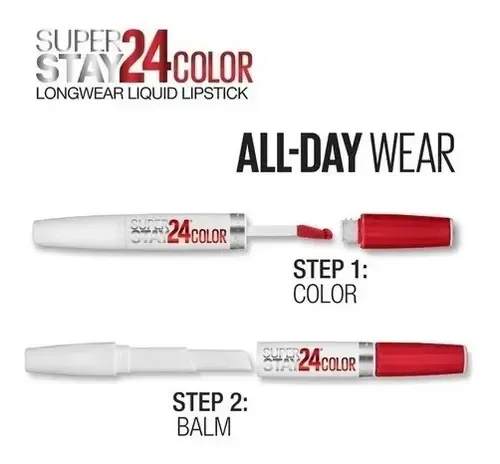 Lápiz labial Maybelline Super Stay de larga duración, color cereza, color cereza, AllDayCherry 015