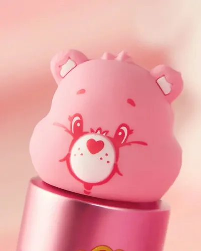 Brocha Retráctil De Maquillaje Ositos Cariñositos Rosa Love