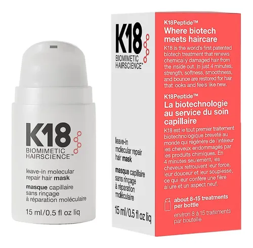 Máscara capilar K18 Molecular Repair Hair Mask de 15mL