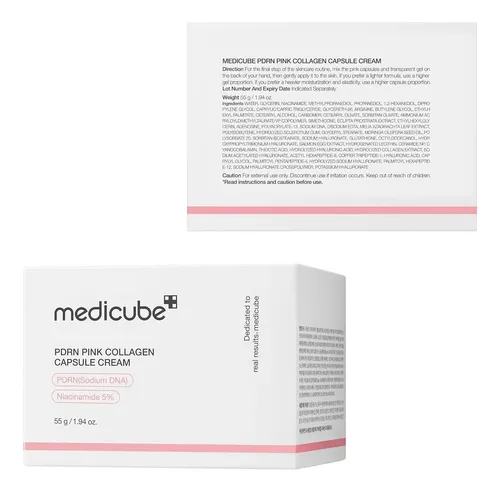Medicube Salmon Dna Pdrn Pink Collagen Capsule Cream Coreano