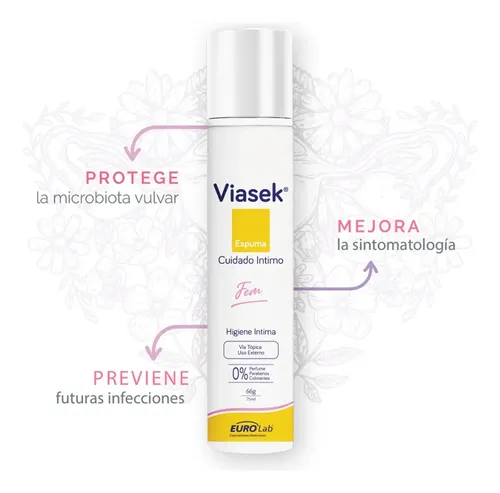 Viasek Fem Espuma Higiene Intima x75 ml