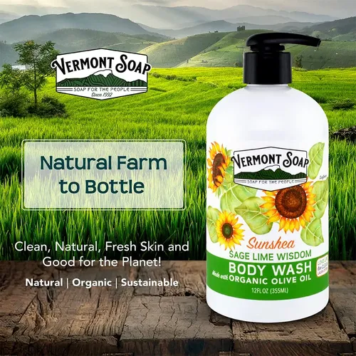 Jabón Corporal Vermont Sage Lime Wisdom 355 Ml Para Mujeres
