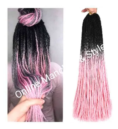 * Extensión Pelo Senegalés Reutilizables Crochet X 30u #1/5