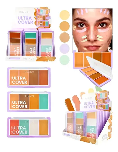 Paleta 4 Correctores En Crema Ultra Cover Pink21 Concealer Tono Tono 03