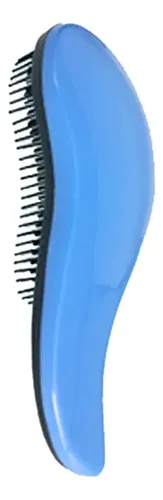 Cepillo De Pelo Para Cabello Rizado Natural Azul