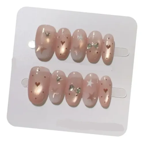 Calidad Superior Parche For Uñas En Polvo Desnudo Love Star