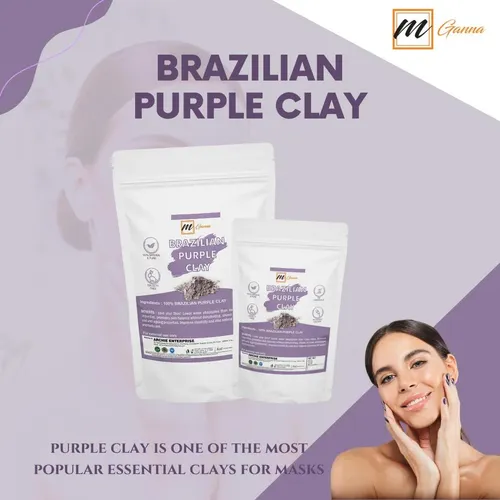 Arcilla Púrpura Brasileña 454 G (1 Lb) Para Piel Y