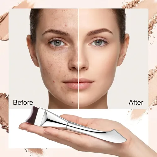 Nogeqi 2 En 1 Brocha Plana De Base Y Aplicador De Mascarilla