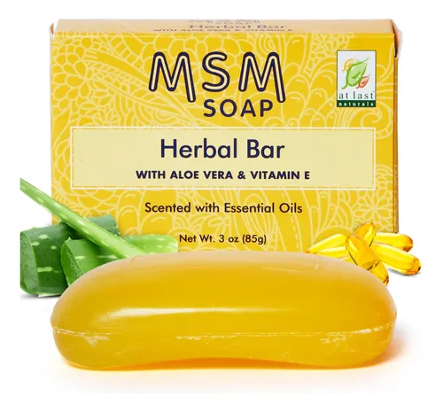 Jabón En Barra De Msm De At Last Naturals Para Hombres Y Muj