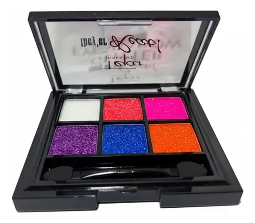 Paleta Glitter Tejar 6 Tonos Brillantes