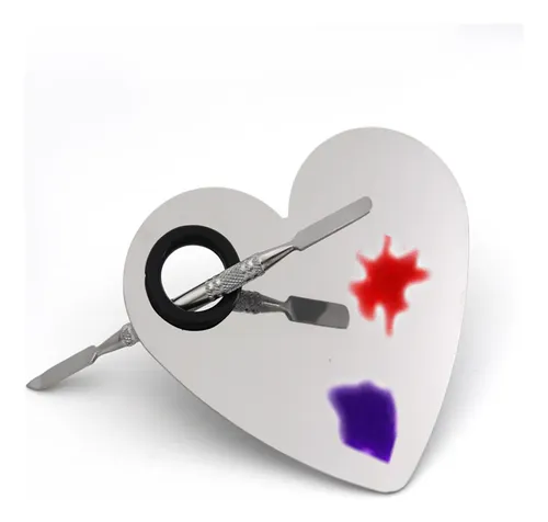 Maquillaje Con Espátula En Forma De Corazón, Moderno, Inoxid