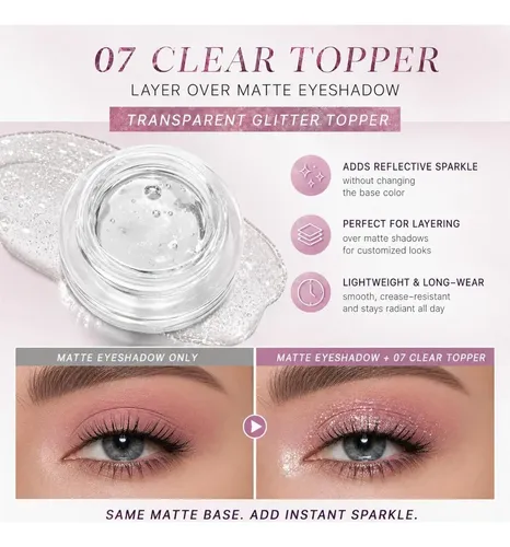 Gel Top Coat Transparente De Ojos Young Vision 07