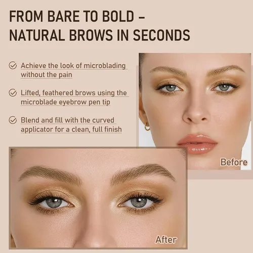 Lápiz De Cejas Microblading Susikeki 2 En 1 Waterproof