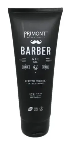 Gel Barber Fijación Super Fuerte Modelado Cabello Primont
