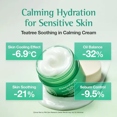 Essenherb Tea Tree Calming Cream For Acne-prone & Sensitive