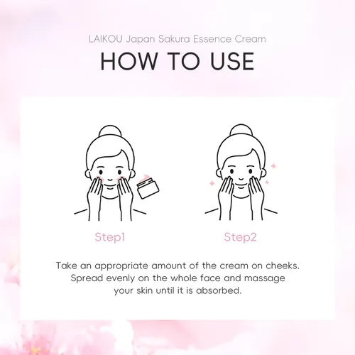 Crema Facial Laikou Japan Sakura Essence 50g Normal Día/noche