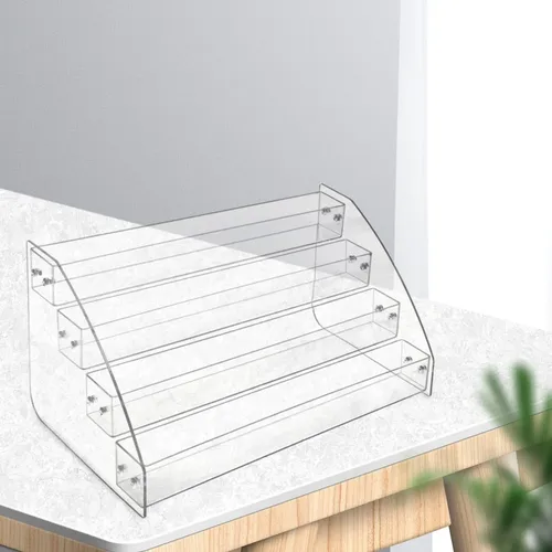 Organizador De Cosméticos Con Soporte Acrílico Para Tarjetas