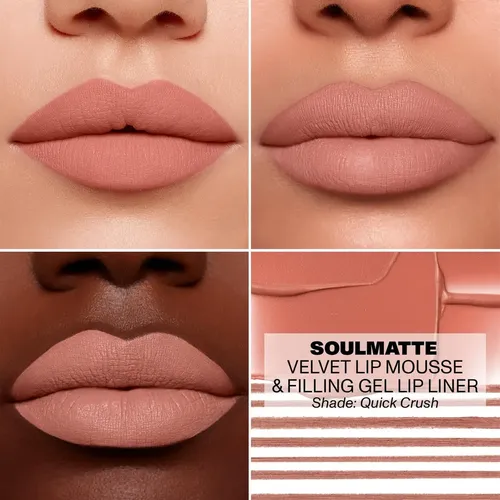 Lipstick Morphe Soulmatte Velvet Lip Mousse Dearest 3.6ml Color Quick Crush