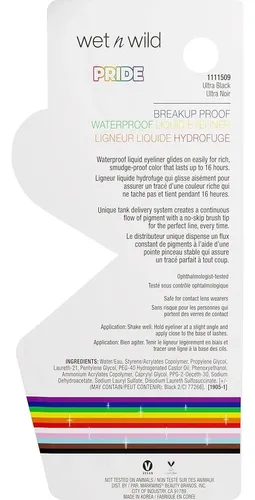 Delineador Líquido Impermeable Pride Wet N Wild 2 Pack