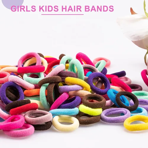G/ 500 Ligas De Cabello Para Bebé, Suaves, Sin Costuras /gxs