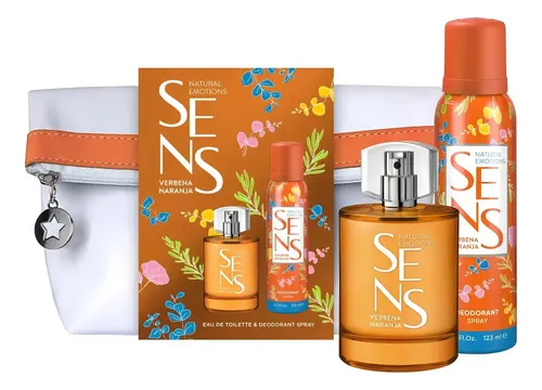 Neceser Verbena Naranja Sens Natural Emotions, con Cierre para Mujer