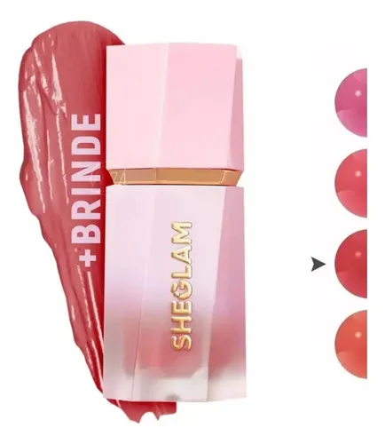 Sheglam Color Bloom Dayglow Liquid Blush Shimmer Finish Tono del maquillaje Risky Bussines