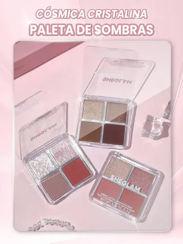 Paleta de sombras de ojos Sheglam Cosmic Crystal de 4 colores