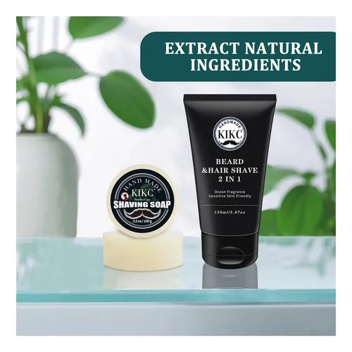 Jabón De Afeitar Kikc Y Crema De Afeitar, Jabón De Afeitado