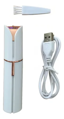 Depiladora Facial Blawless Removedor de Vello Rostro Recargable USB Blanco