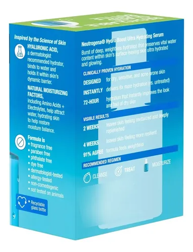 Sérum De Ácido Hialurónico Neutrogena Hydro Boost, 1 Onza Acneica