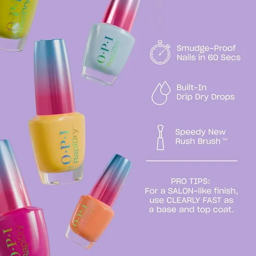 Opi Esmalte Rapidry Clearly Fast 3-en-1