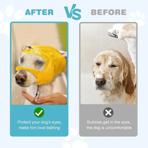 Gorro De Baño Impermeable Para Perro, Gorro De Ducha Con Ojo