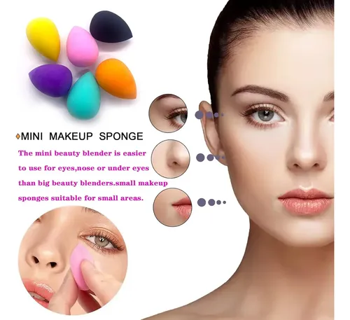 Esponjas Maquillaje Pequeñas Multicolor X30 Para Base