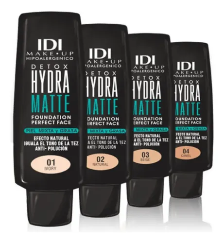 Base De Maquillaje Hydra Matte Detox Piel Mixta Y Grasa Idi