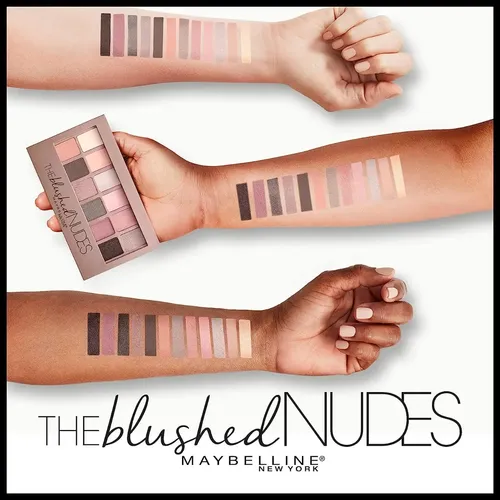 Paleta de sombras de ojos Maybelline New York Nudes Naked de 12 colores