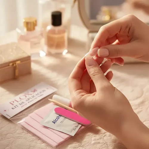 Kit X10 Pcs Aplicación Para Press On Uñas Postizas Pegamento Kit Aplicación Uñas