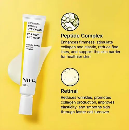 Rutina Facial Nida 4 Piezas Sérum Ojos + 2 Sérums + Crema