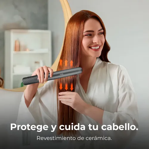 Planchita De Pelo Inalambrica Cecotec Bamba Ritual Care Pro Gris