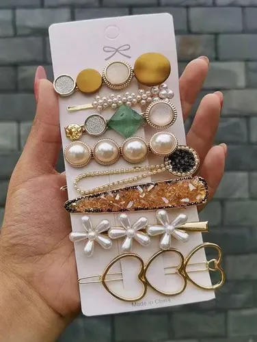 Set De Pinzas Para El Cabello Para Mujer, Bonitos Accesorios