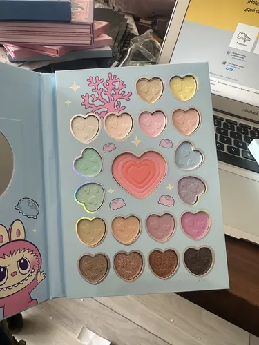 Paleta De Sombras De Ojos Labubu Kawaii Infantil