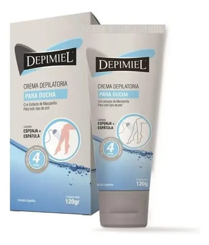 Crema Depilatoria Para Ducha Depimiel Con Manzanilla X 120g