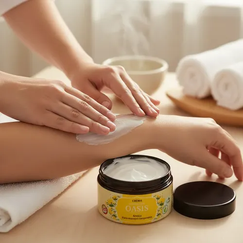 Crema Hierbas Del Oasis Para Masajes Corporales Con Árnica