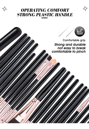 Set Profesional De Brochas Y Pinceles De Maquillaje X24