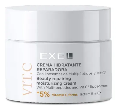 Exel Crema Hidratante Reparadora Con Multipéptidos Y Vit C
