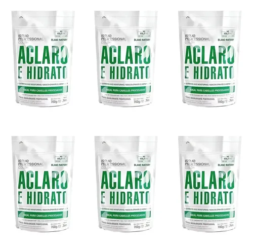 Kit Polvo Decolorante Issue Blanc Nature Aclaro Hidrato X 6