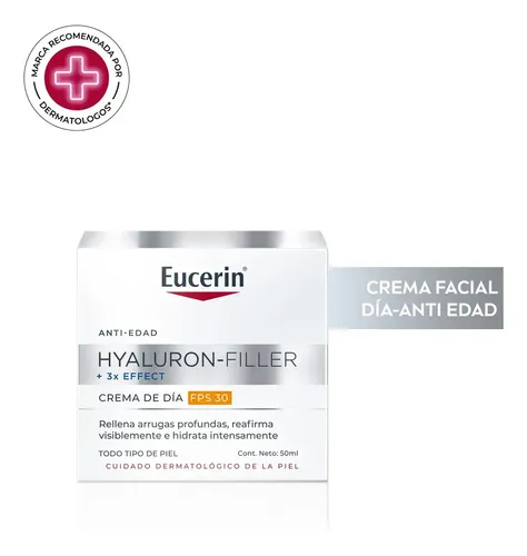 Eucerin Hyaluron Filler + 3x Effect Crema Antiarrugas de Día Fps30