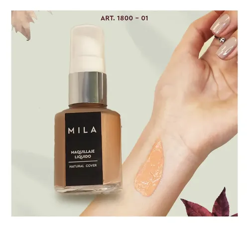 Mila Base De Maquillaje Liquido 1800 01 – Natural Almendra