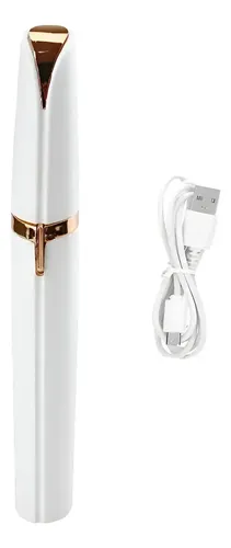 Depiladora Eléctrica Facial 2en1 Portátil Usb Luz Led Blanco