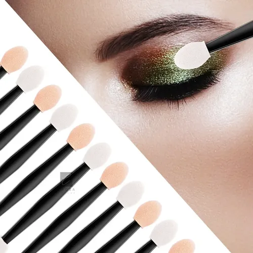 Aplicadores Pincel De Sombras X12 Unidades Caobamakeup